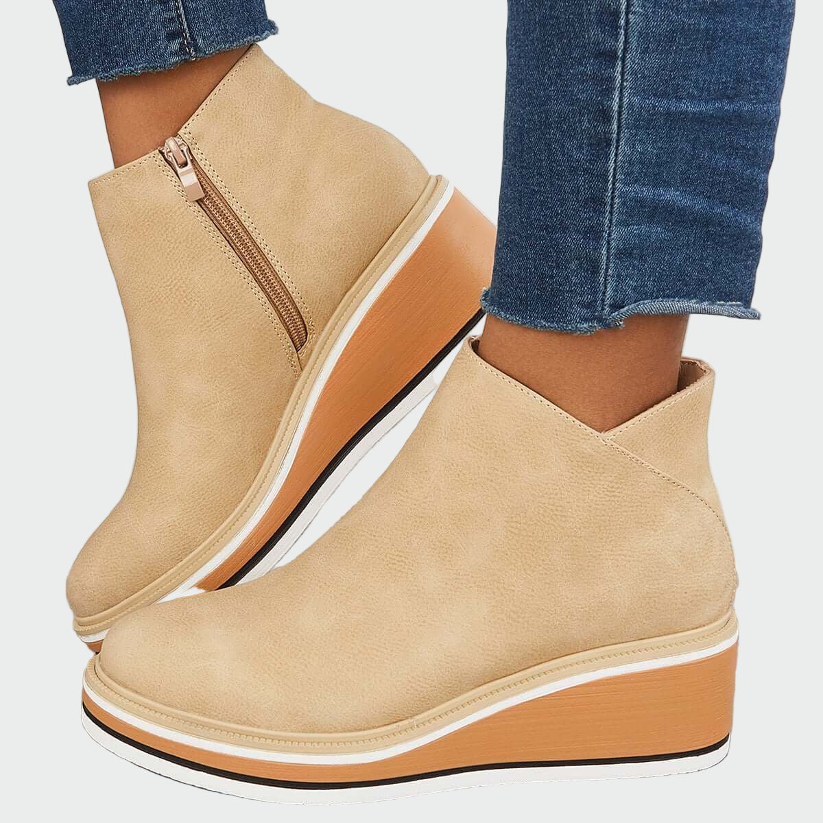 Zdenka ™ ｜ Ortopedické kožené členkové topánky