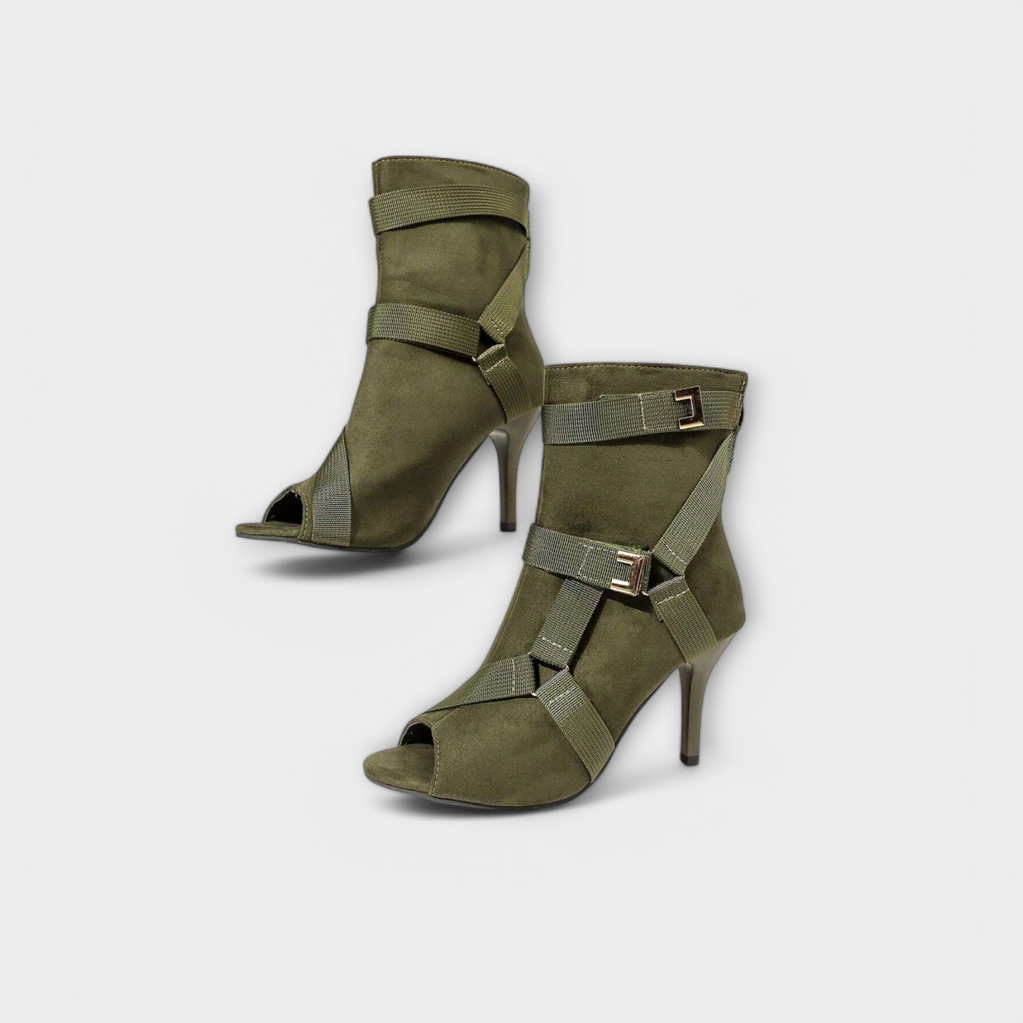 Leona™ ｜Elegantné sandále na podpätku s otvorenou špičkou