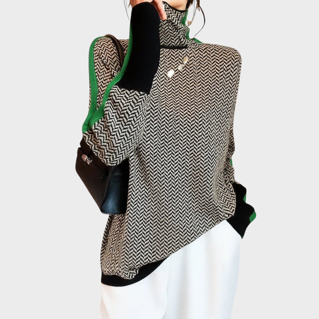 Irma™ |Pulóver s vysokým golierom