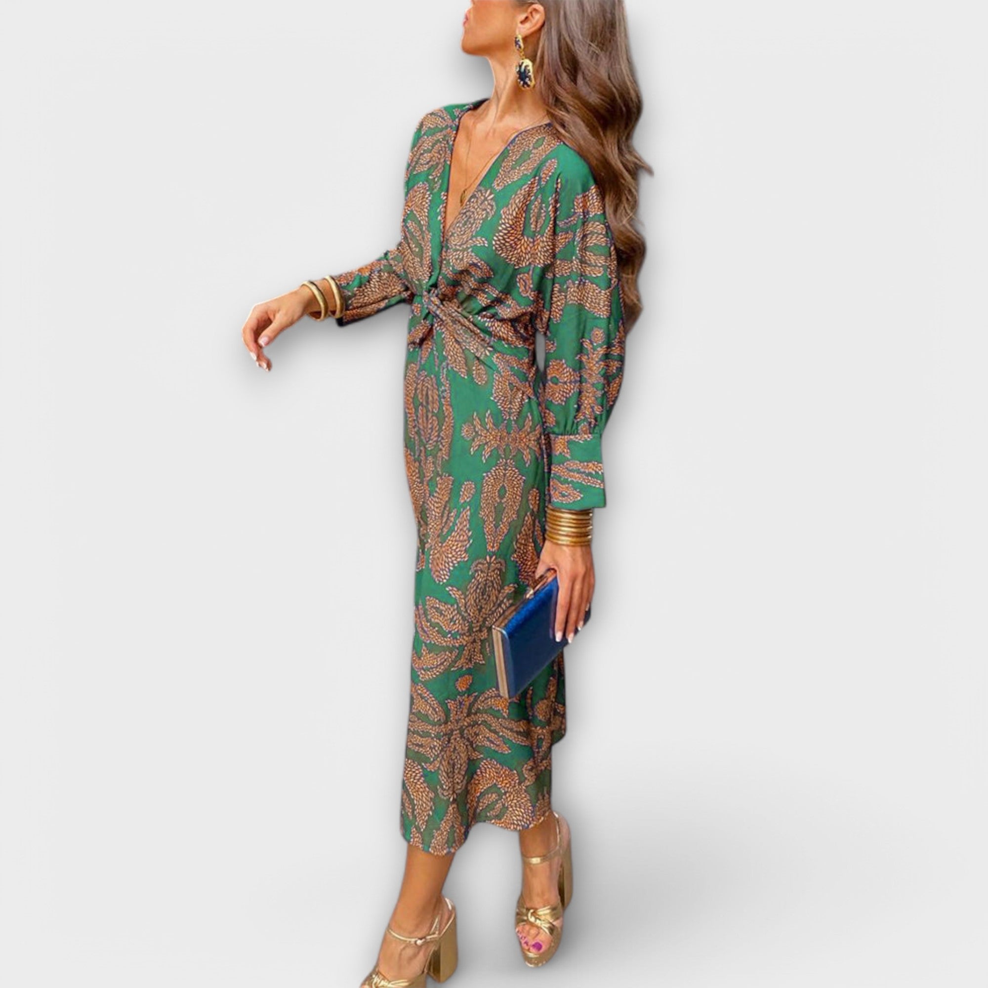 Oriana  ™ ｜ Elegantné šaty s dlhými rukávmi