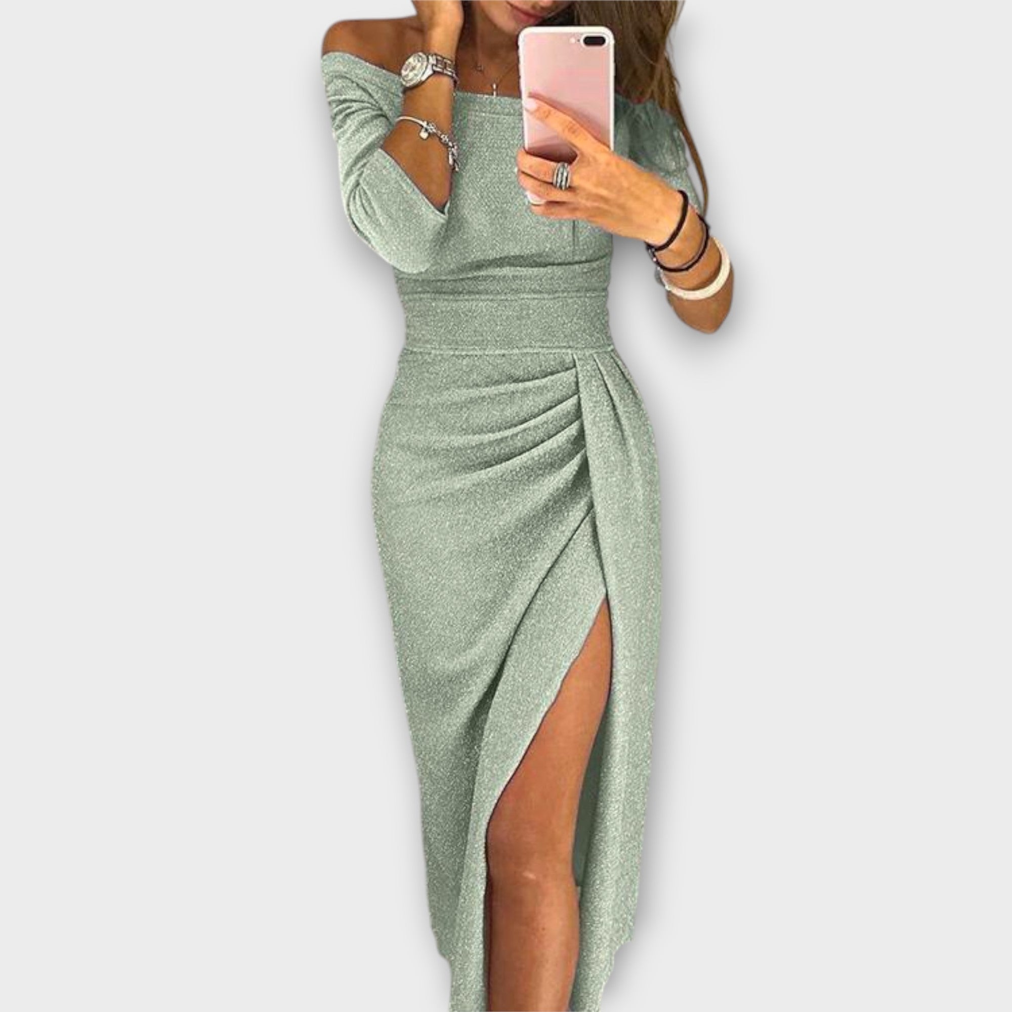 Lena ™ ｜ Elegantné Off-Shoulder Šaty