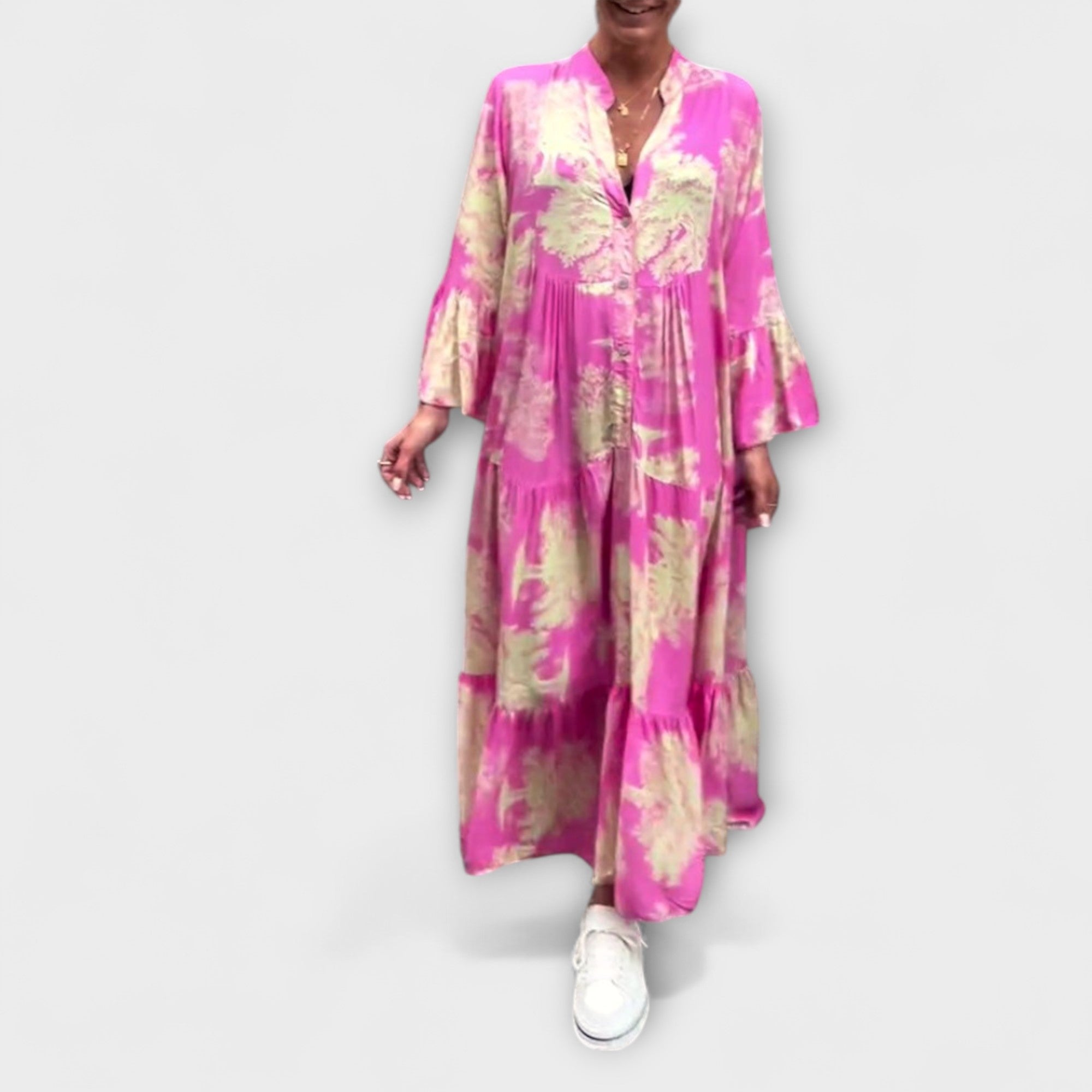 Nerina ™ ｜ Elegantné Kvetinové Maxi Šaty