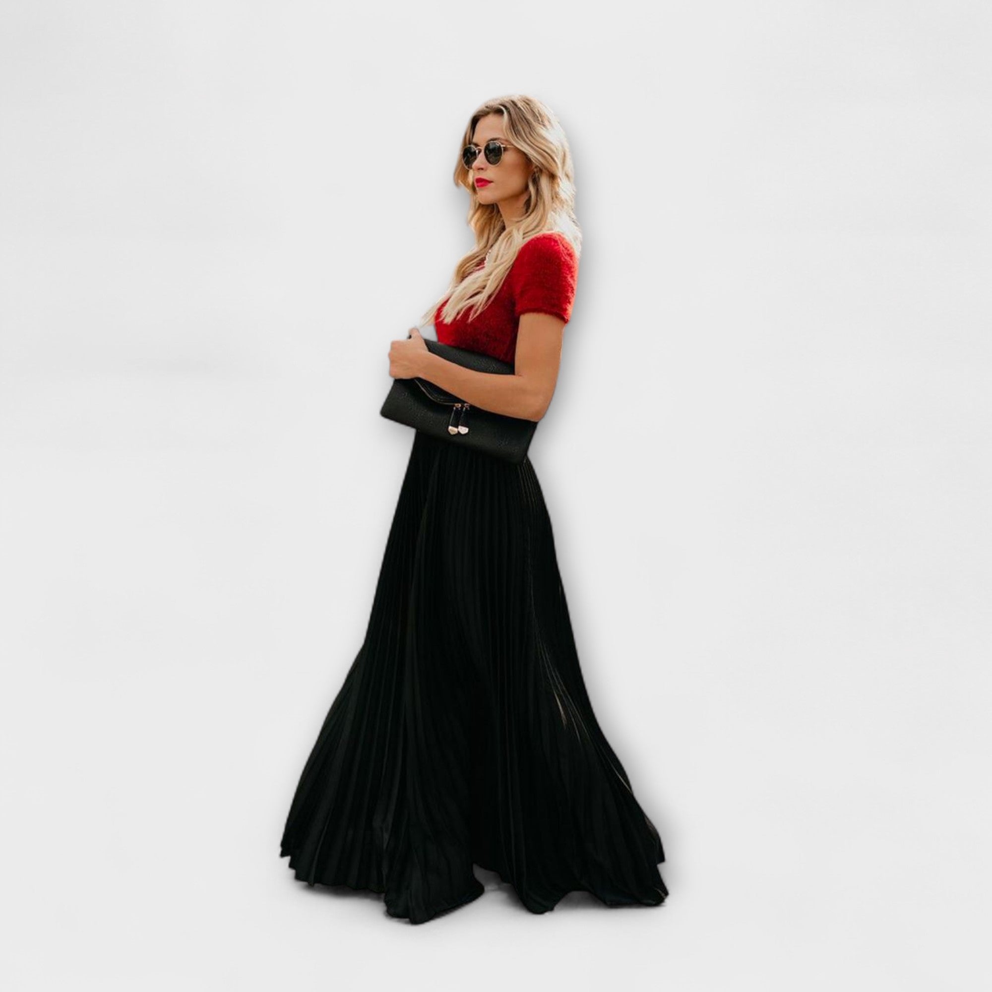 Klaudia ™ ｜Maxi sukňa plissé