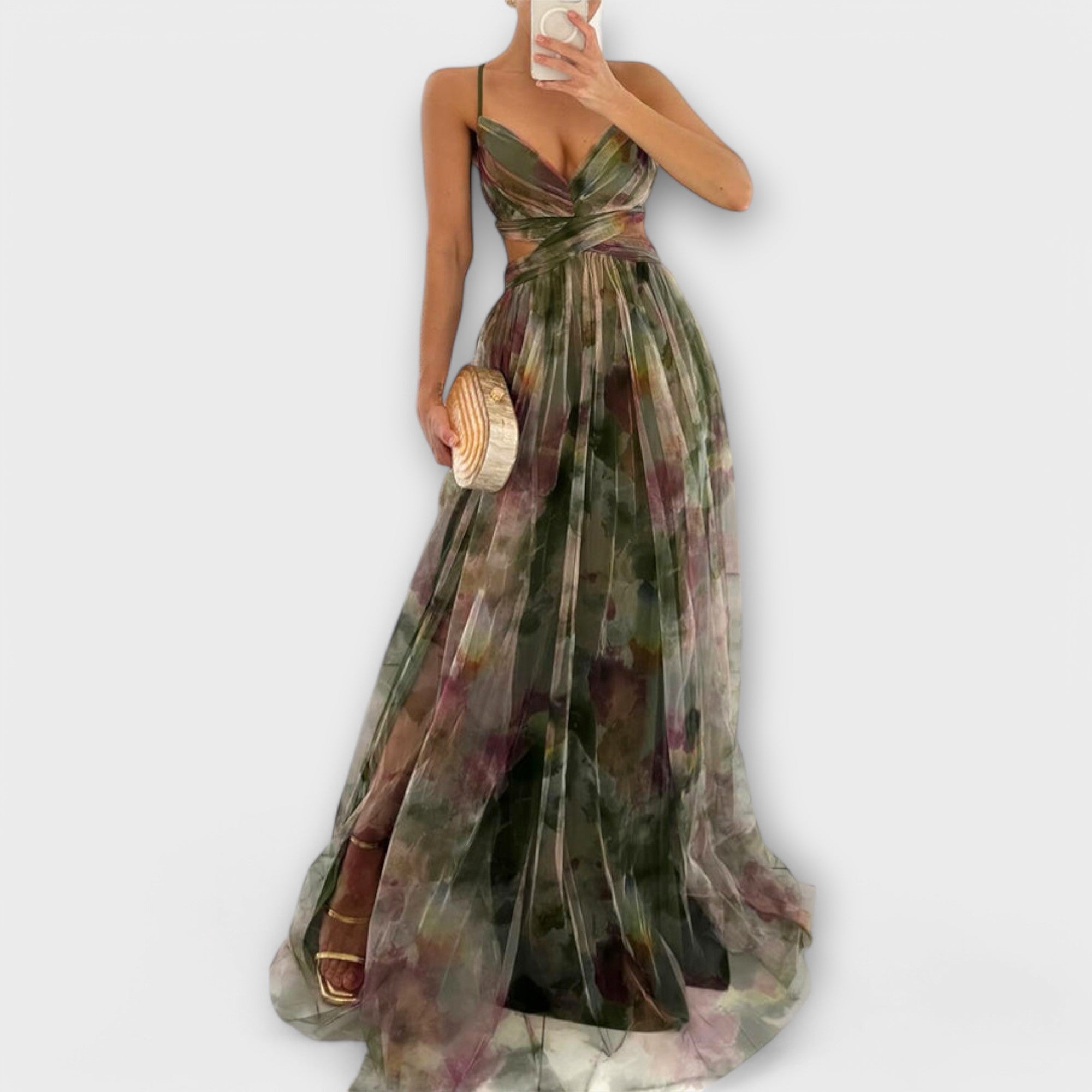 Annai Mesh Maxikleid  ™ ｜ Elegantné a priliehavé