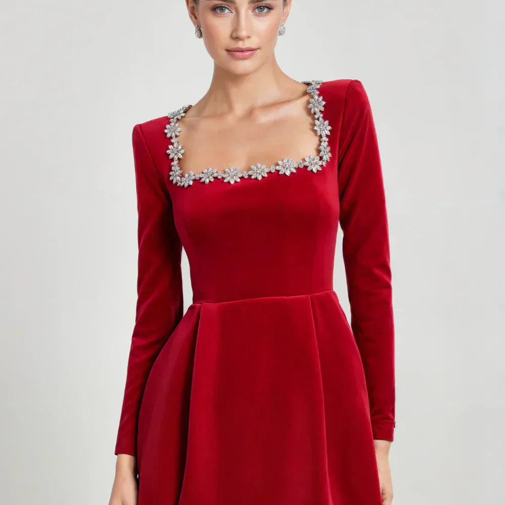 Emília™ | Zamatové minišaty