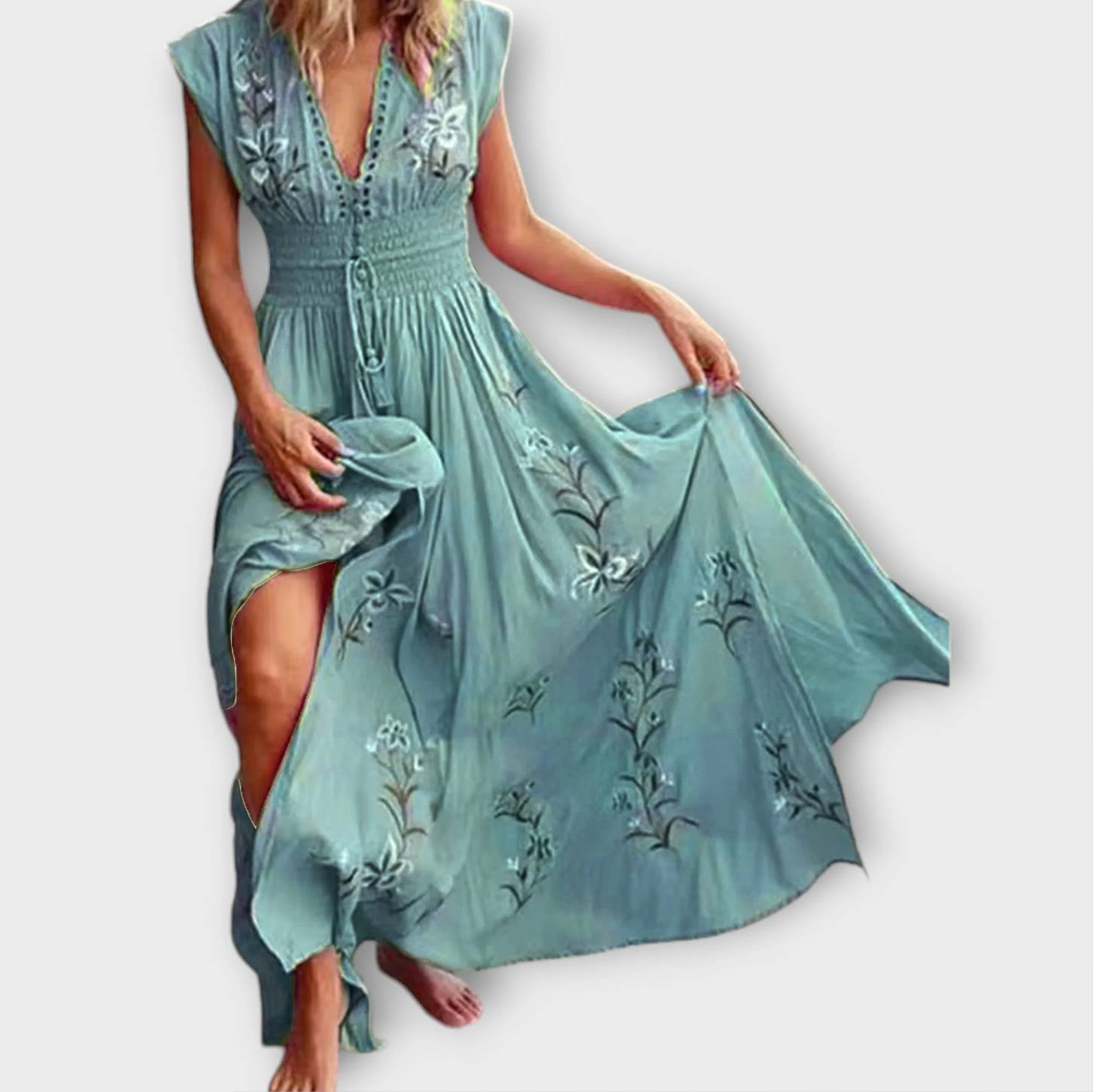 Felizia  ™ ｜ Boho šaty s čarovnými výšivkami