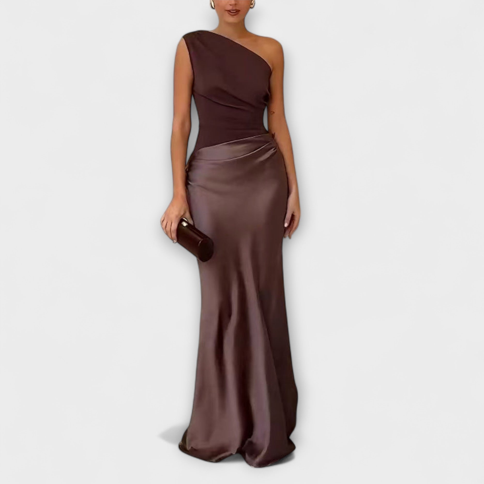 Valentína™ ｜Elegantné jednoramenné plisované maxi šaty
