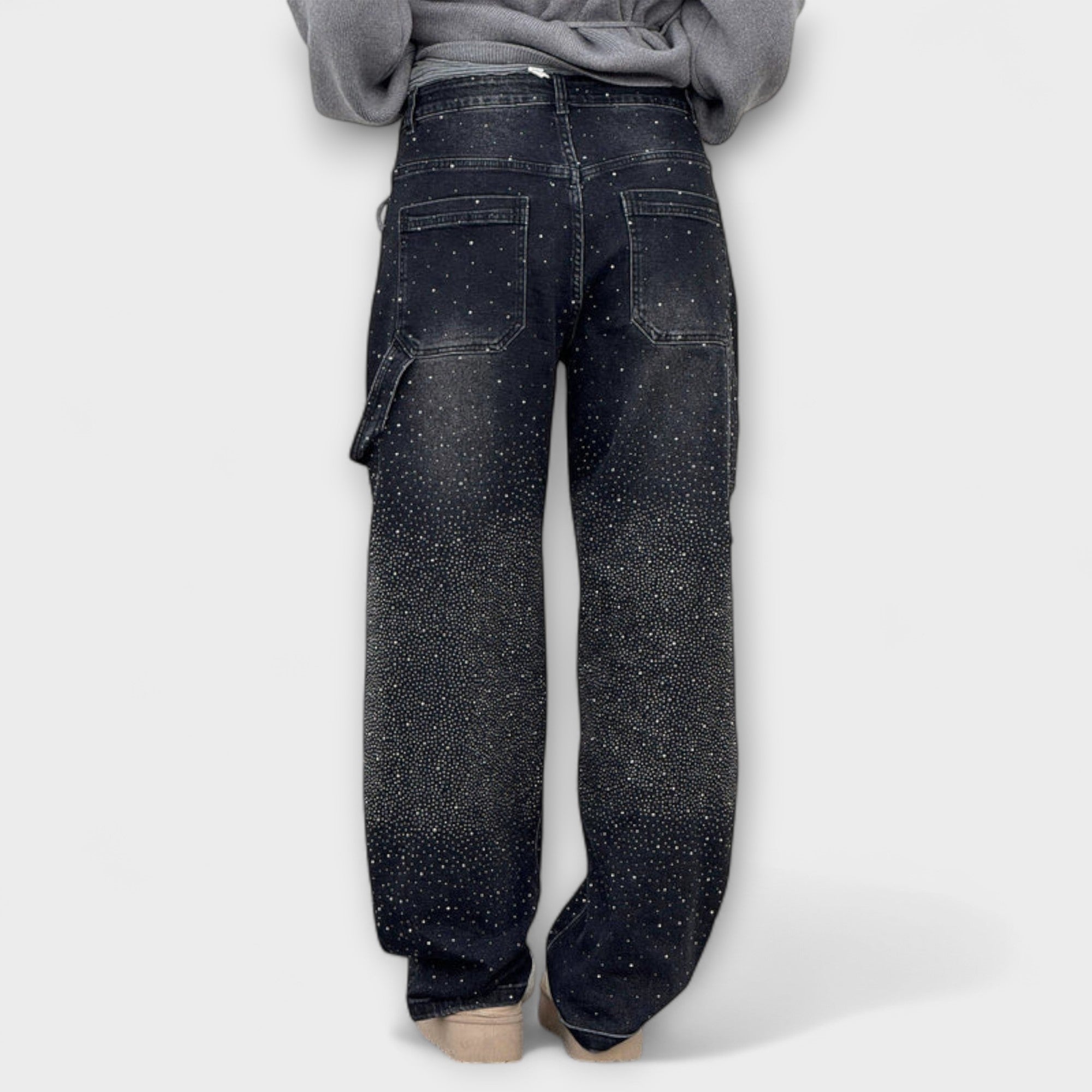 Fable ™ ｜Shine Denim Jeans v štýle Balloon Carpenter