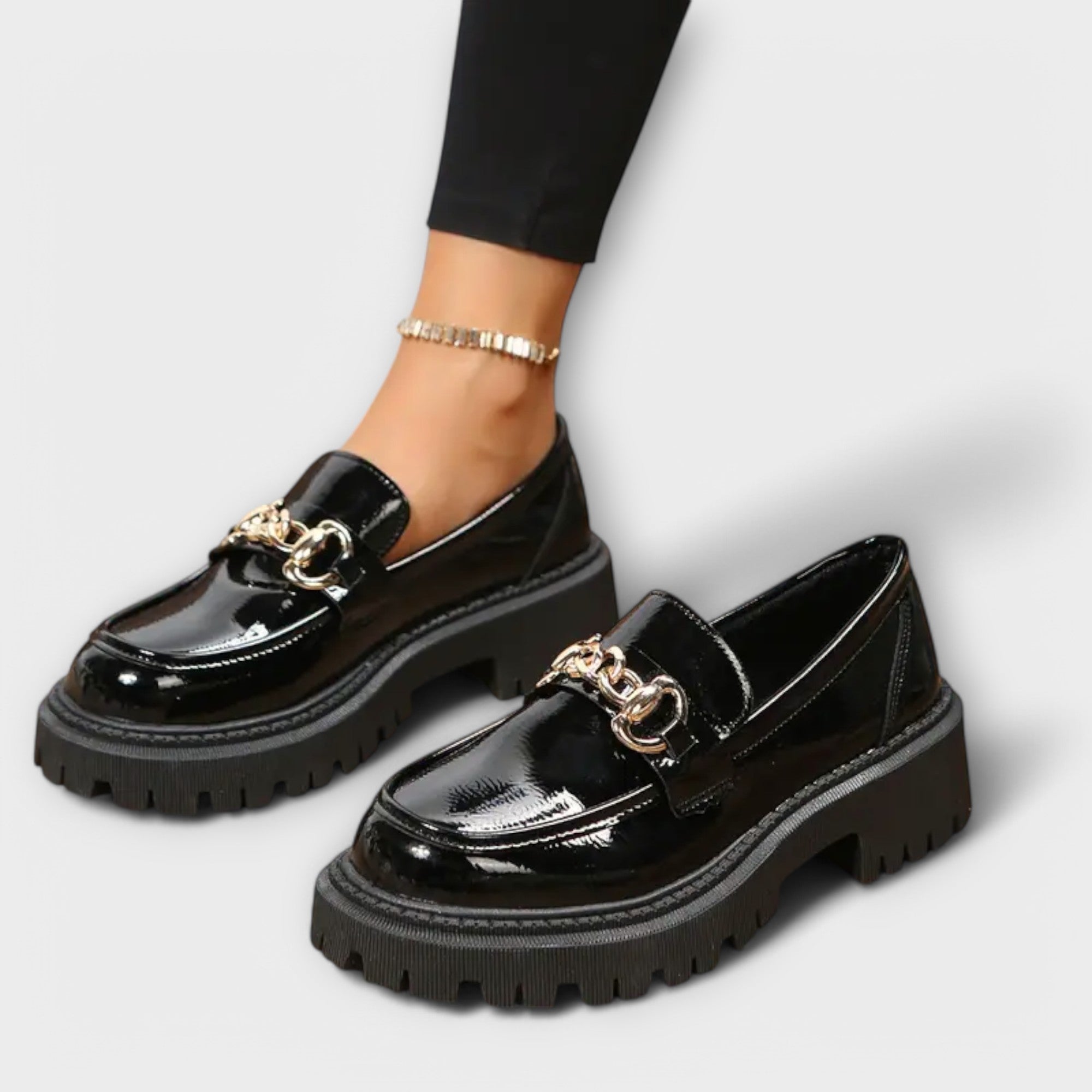 Mária ™ ｜Trendy dámske platformové loafers s prackou