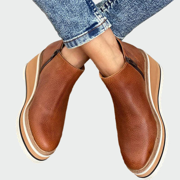 Lívia ™ ｜Inka kožené členkové topánky