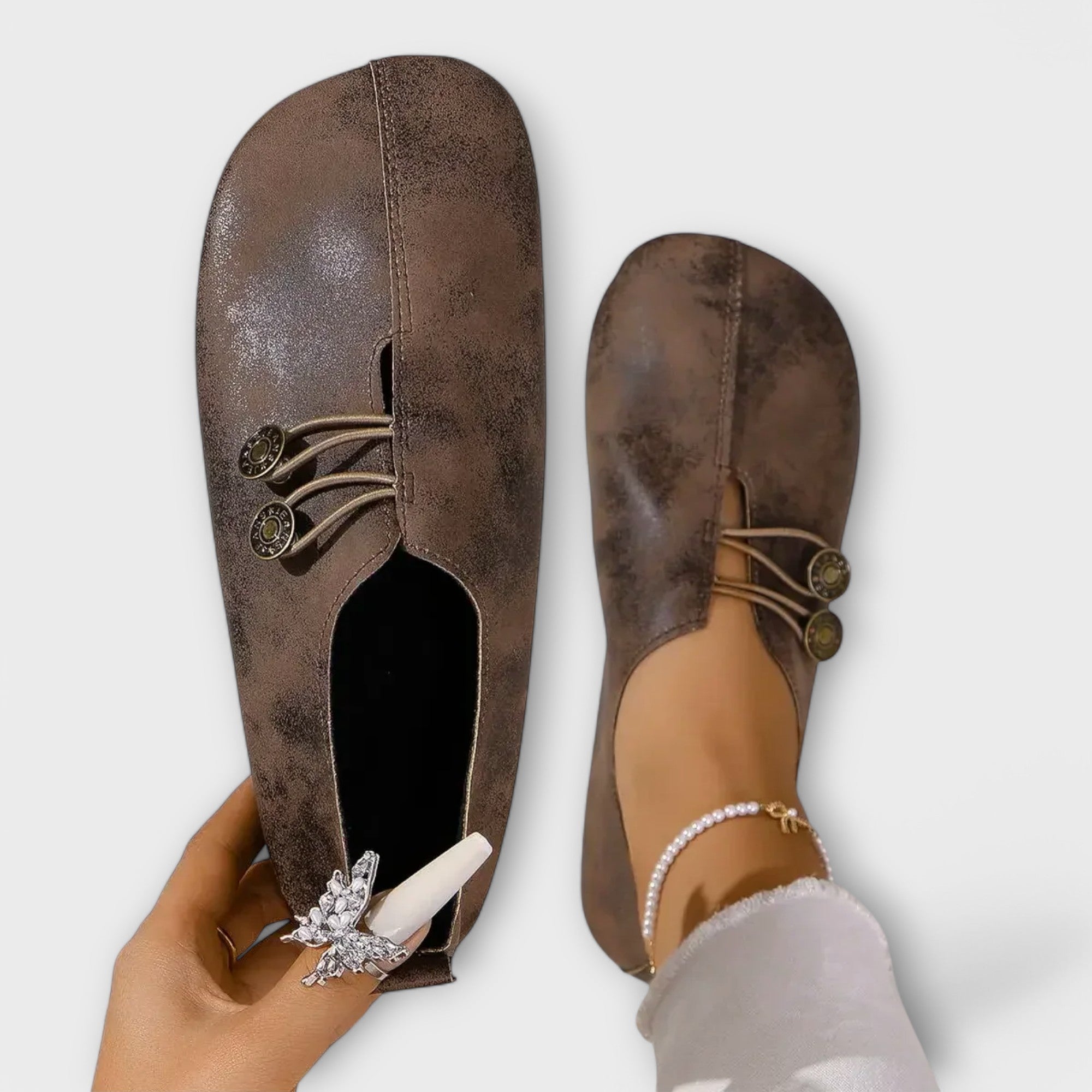 Noira ™ ｜ Semišové Loafery