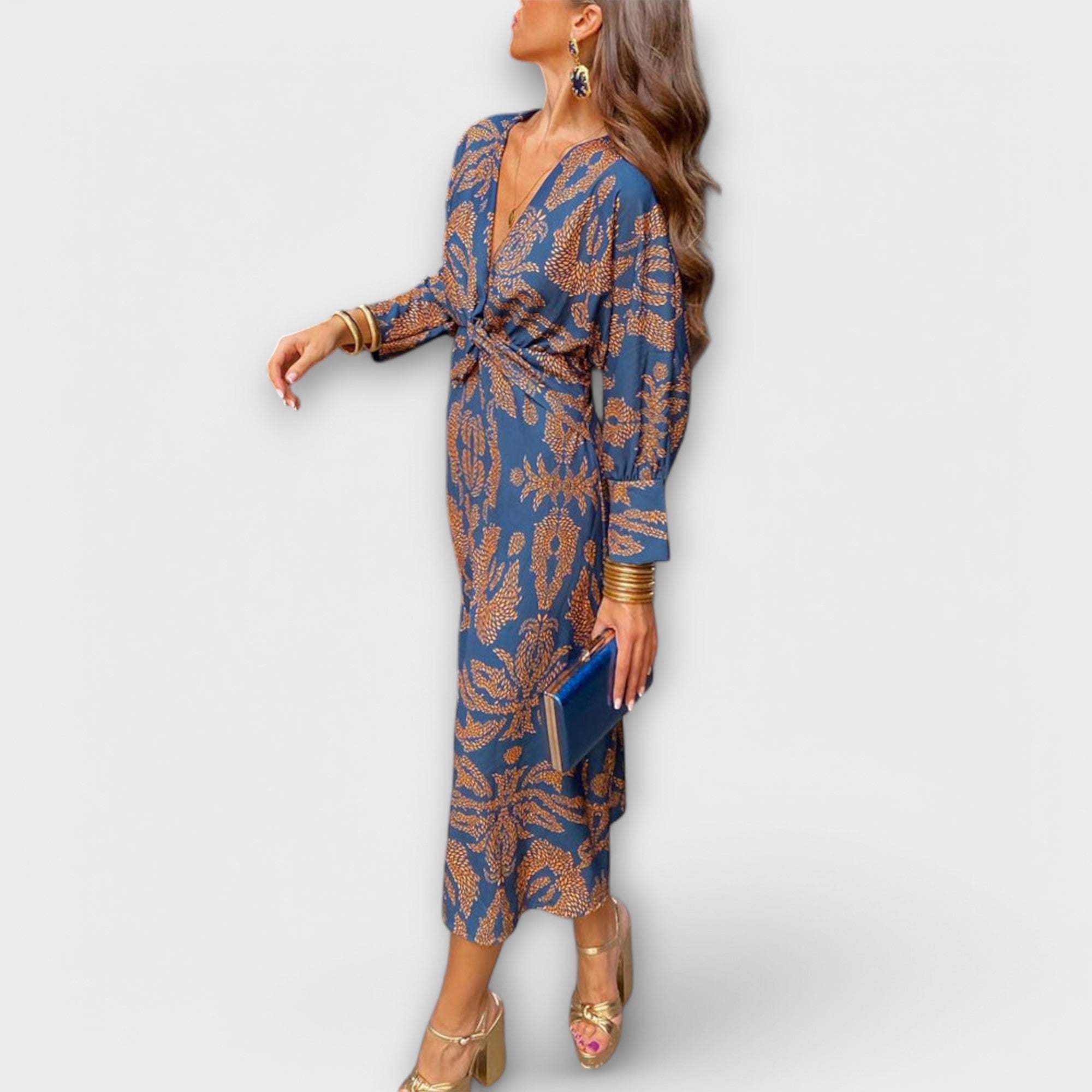 Oriana  ™ ｜ Elegantné šaty s dlhými rukávmi