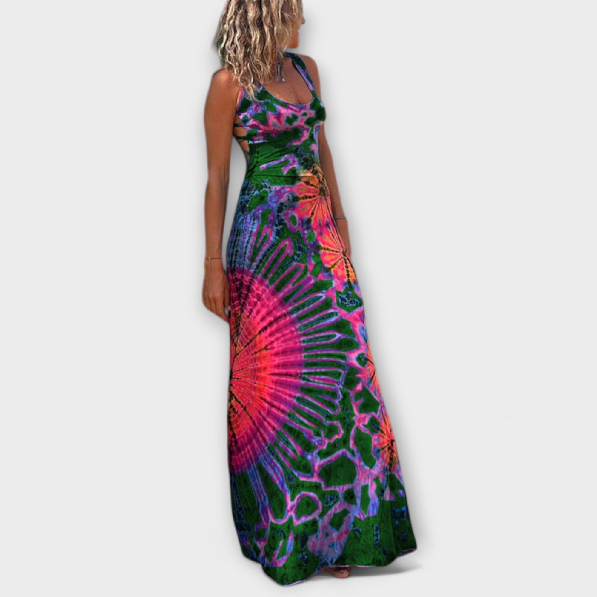 Ronja  ™ ｜ La Bamba Tie-Dye Print Maxikrása