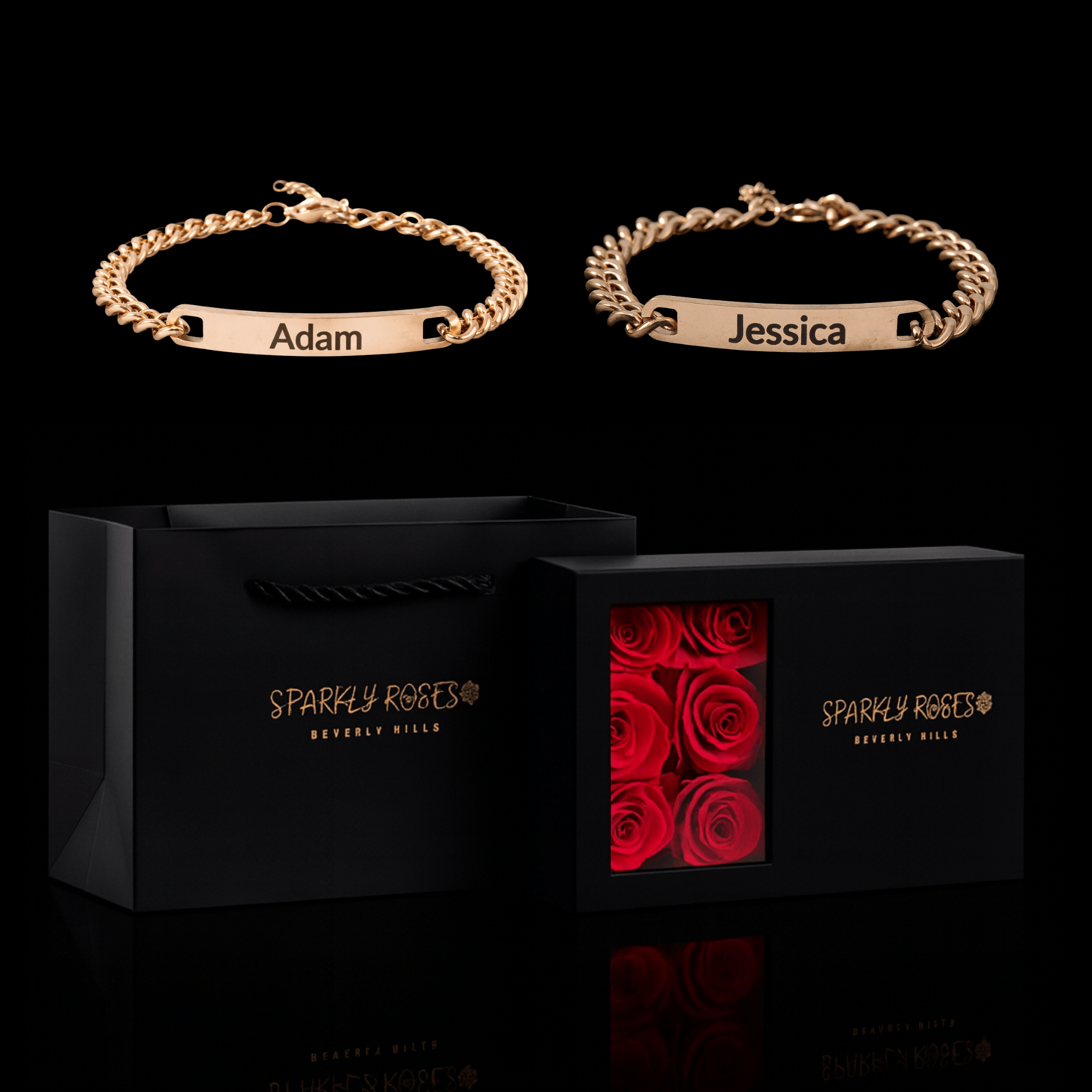 Engraved Bracelets Gift Set